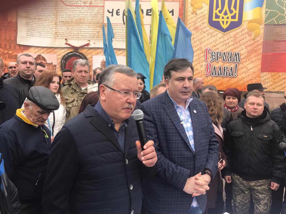 Анатолий Гриценко активно защищал Михаила Саакашвили, которого лишили украинского гражданства